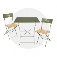 Ensemble table & chaises